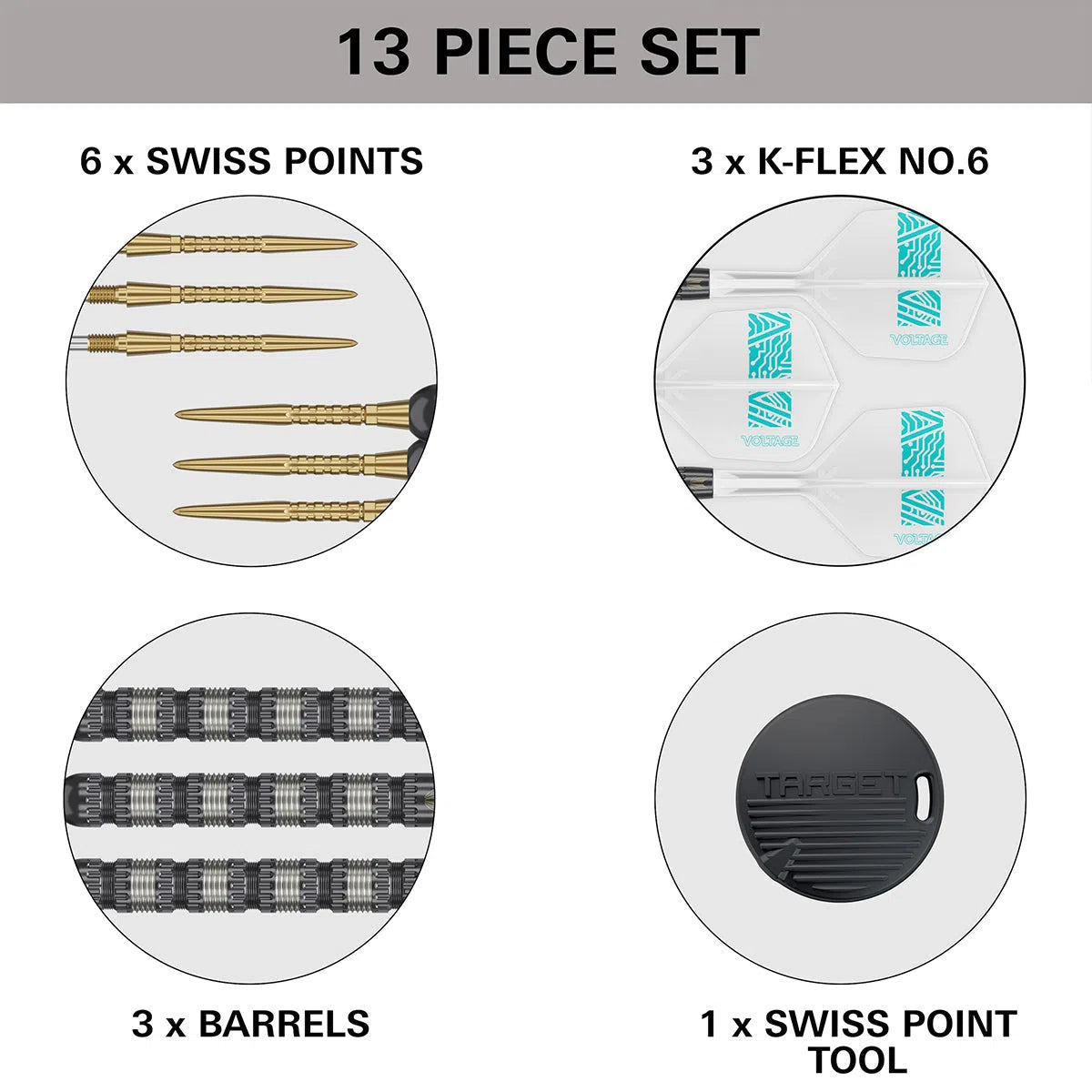 Target Darts Rob Cross 95K 95% Tungsten Steel Tip Darts
