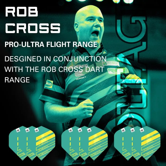 Target Darts Rob Cross Pro Ultra No2 Flights X 3  Aqua