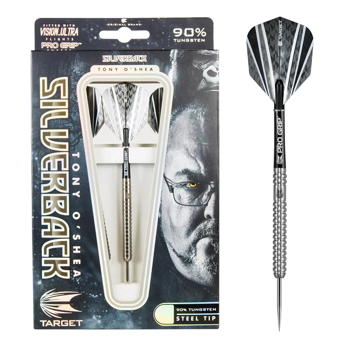 Target Darts Tony OShea Silverback 90% Steel Tip Darts