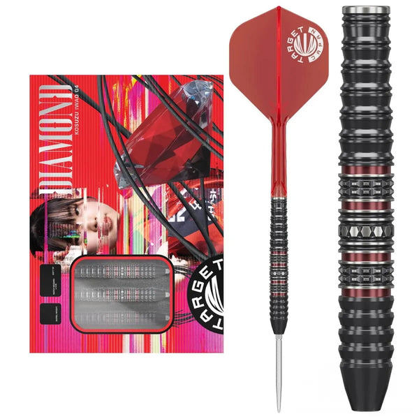 Target Japan Kosuzu Iwao Diamond G4 90% Tungsten Steel Tip Darts-1-22 GRAM-Premier Darts