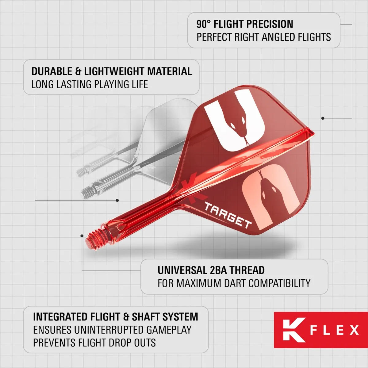 Target Darts Nathan Aspinall ASP K-Flex Flight System No2-5-Short-Premier Darts