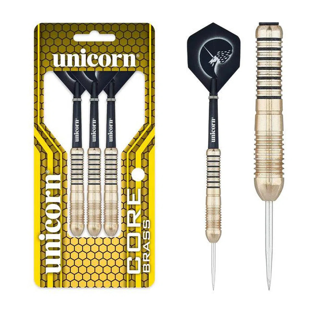 Unicorn Core Brass Darts Steel Tip  Style 2 Brass