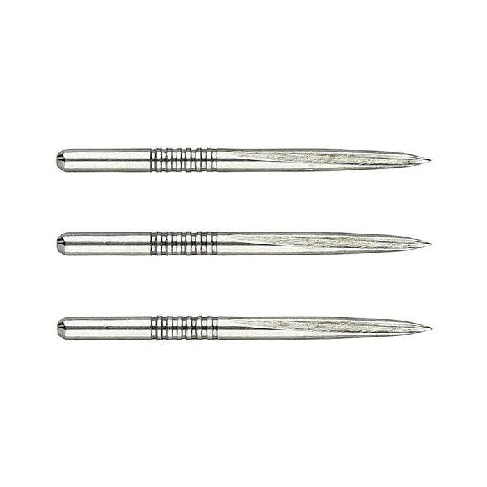 Unicorn Darts Volute Steel Dart Points-3-Silver-Grooved-36mm-Premier Darts