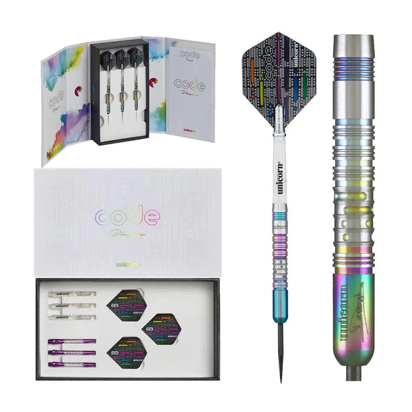 Unicorn Dimitri Van Den Bergh 90% Tungsten Steel Tip Darts-1-24 GRAM-Premier Darts