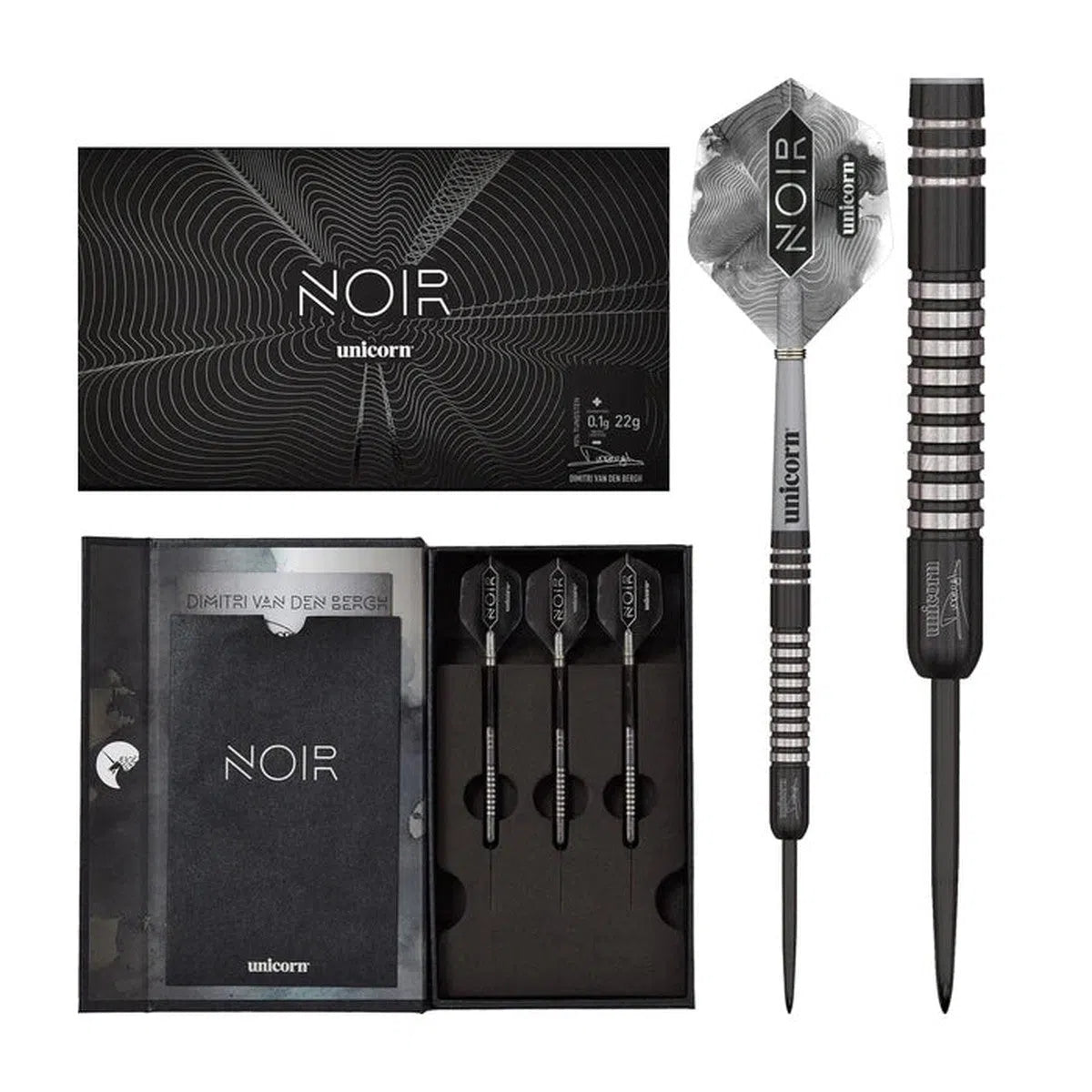 Unicorn Dimitri Van Den Bergh Noir 90% Tungsten Steel Tip Darts