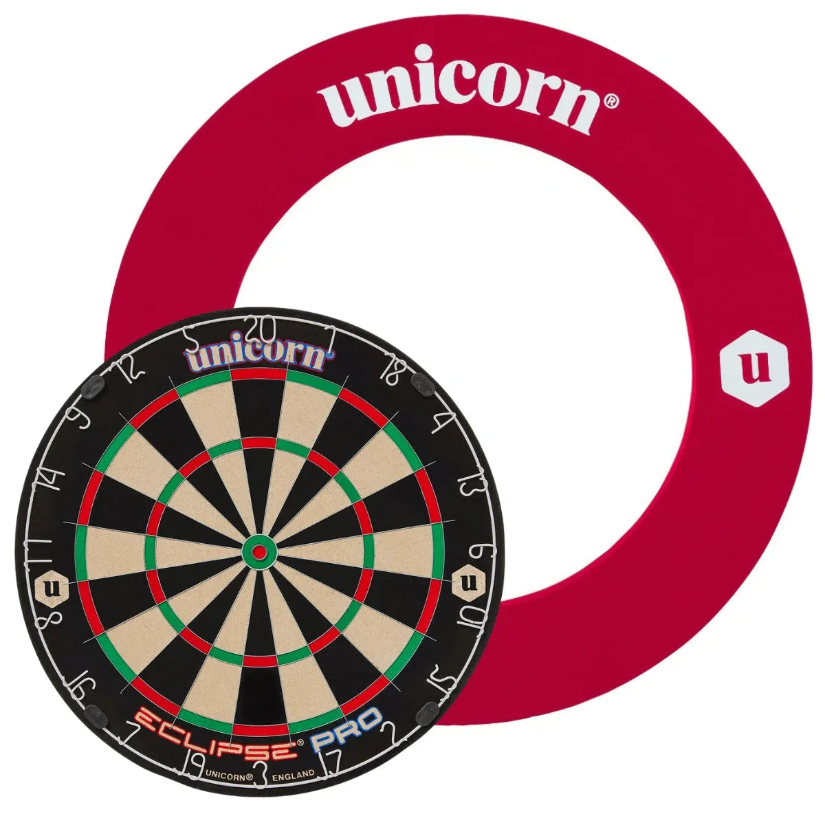 Unicorn Eclipse Pro Dartboard Ultimate Custom Bundle-5-Striker Red-None-None-Premier Darts