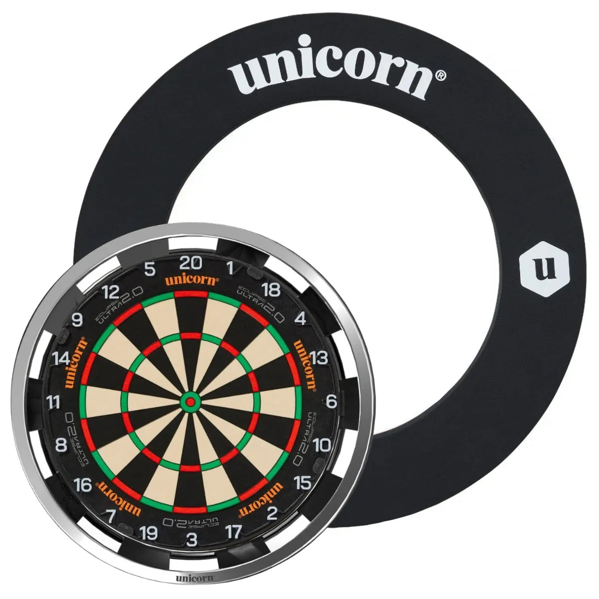 Unicorn Eclipse Ultra 2.0 Dartboard Ultimate Custom Bundle-11-Striker Black-Solar Flare-None-Premier Darts