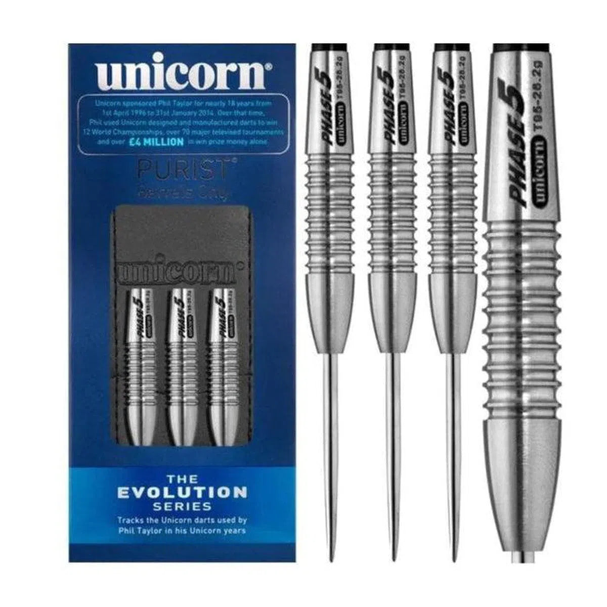 Unicorn Evolution Purist Phase 5 95% Tungsten Steel Tip Darts