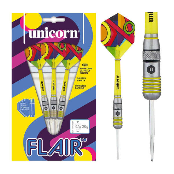 Unicorn Flair 1 80% Tungsten Steel Tip Darts-1-20 GRAM-Premier Darts