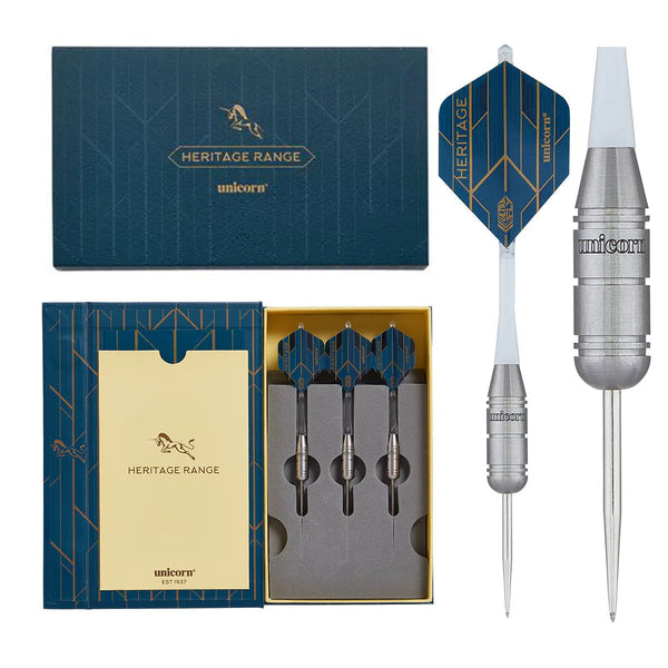 Unicorn Heritage Zippy 1981 80% Tungsten Steel Tip Darts-1-25 GRAM-Premier Darts