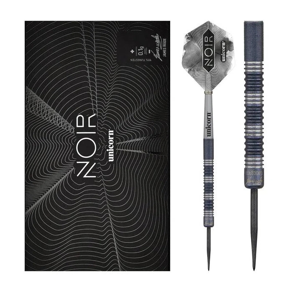 Unicorn James Wade Deluxe Noir 90% Tungsten Steel Tip Darts