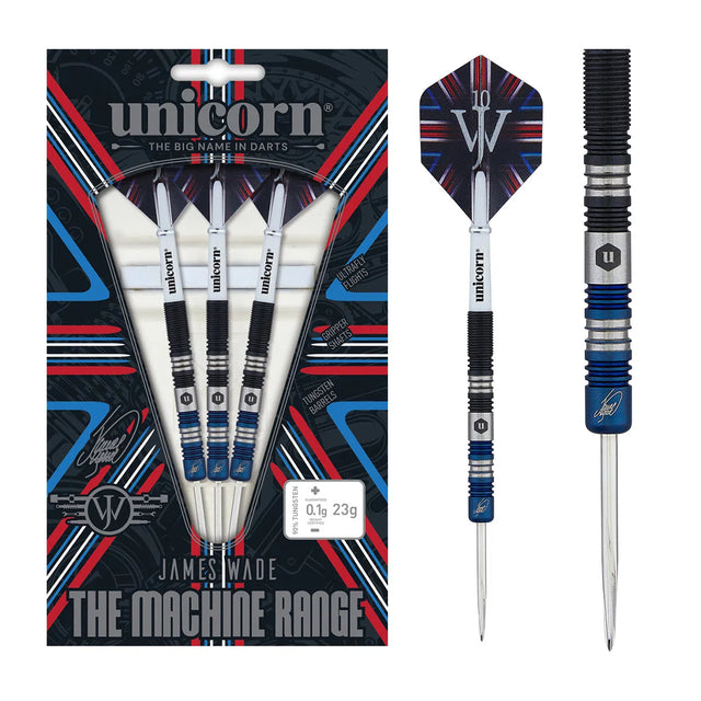 Unicorn James Wade The Machine Two Tone 90% Tungsten Steel Tip Darts