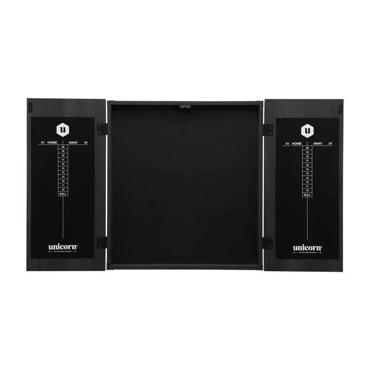 Unicorn Maestro Black Dartboard Cabinet