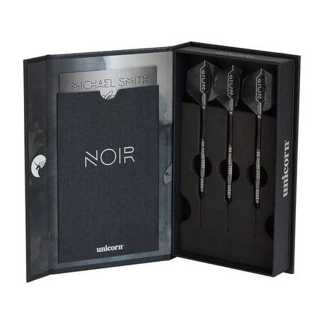 Unicorn Michael Smith Deluxe Noir 90% Tungsten Steel Tip Darts