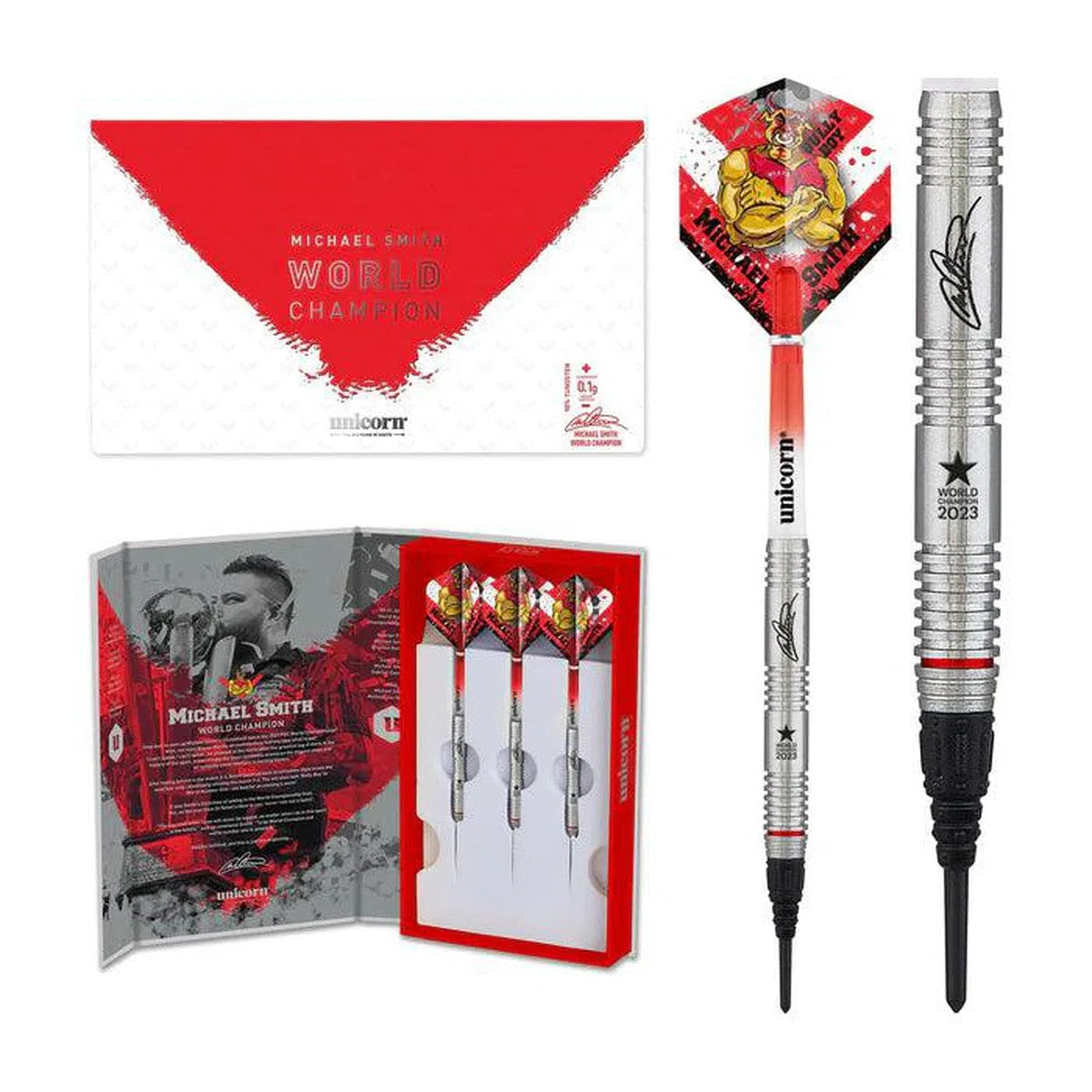 Unicorn Michael Smith World Champion Edition 90% Tungsten Soft Tip Darts