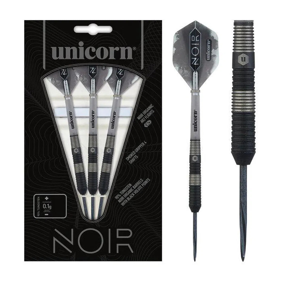 Unicorn Noir Style 3 90% Tungsten Steel Tip Darts