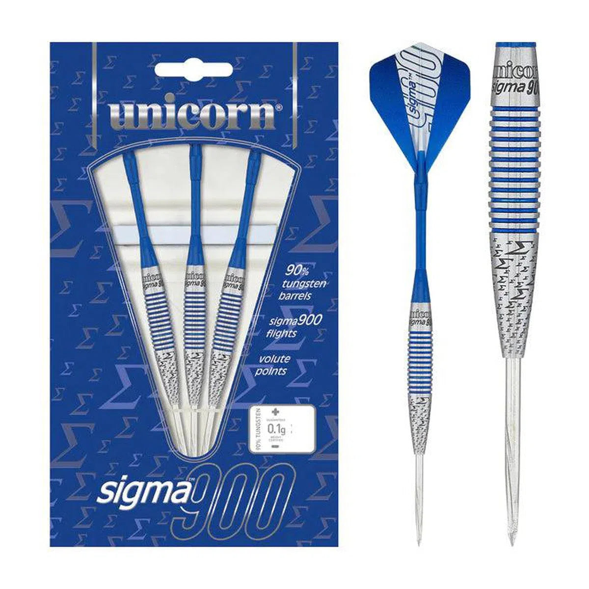 Unicorn Sigma 900 90% Tungsten Steel Tip Darts