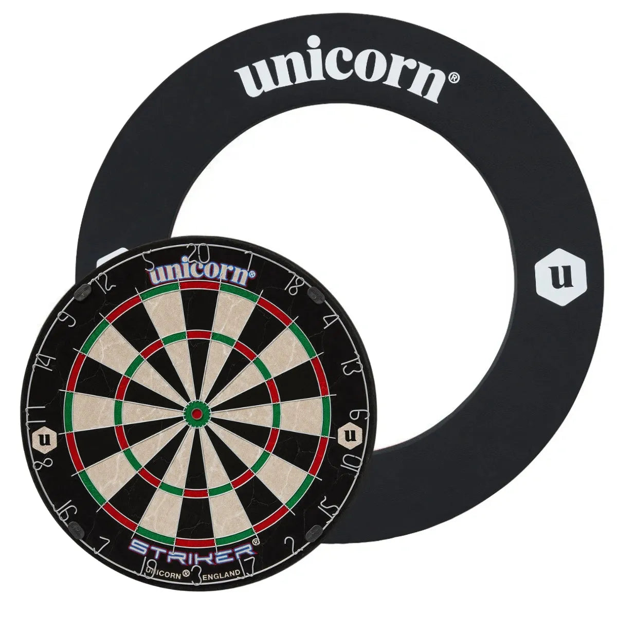 Unicorn Striker Dartboard Ultimate Custom Bundle-3-Striker Black-None-None-Premier Darts