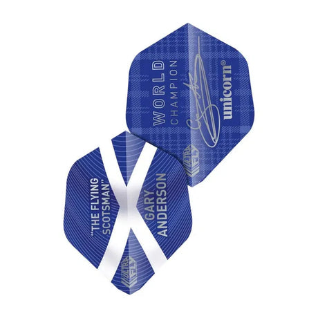 Unicorn Ultrafly Gary Anderson Blue AR Dart Flights