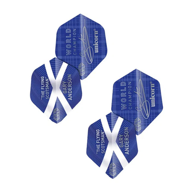Unicorn Ultrafly Gary Anderson Blue AR Dart Flights