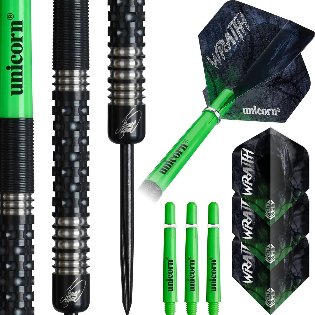 Unicorn James Wade Phase 2 Wraith 90% Tungsten Steel Tip Darts