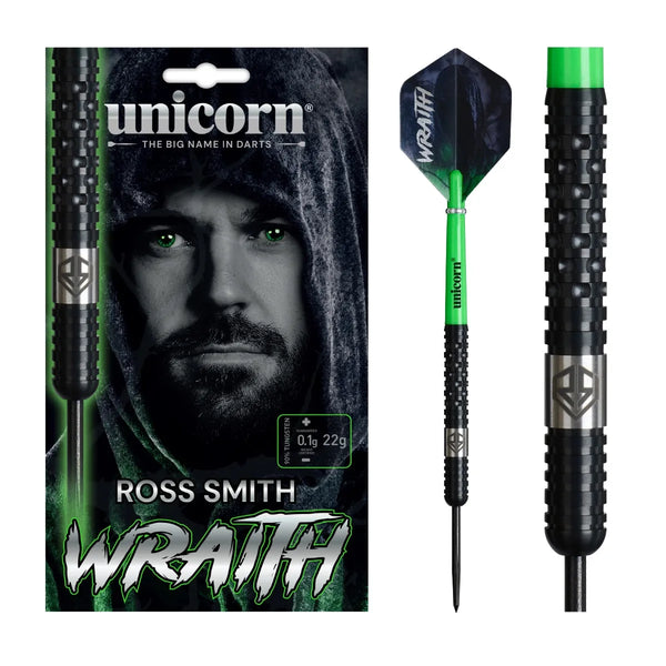 Unicorn Ross Smith Wraith 90% Tungsten Steel Tip Darts-1-20 GRAM-Premier Darts