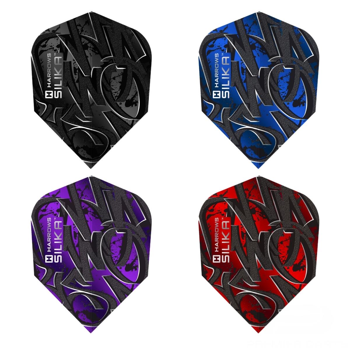 Harrows VANDL Silika Standard Flights-1-Black-Premier Darts