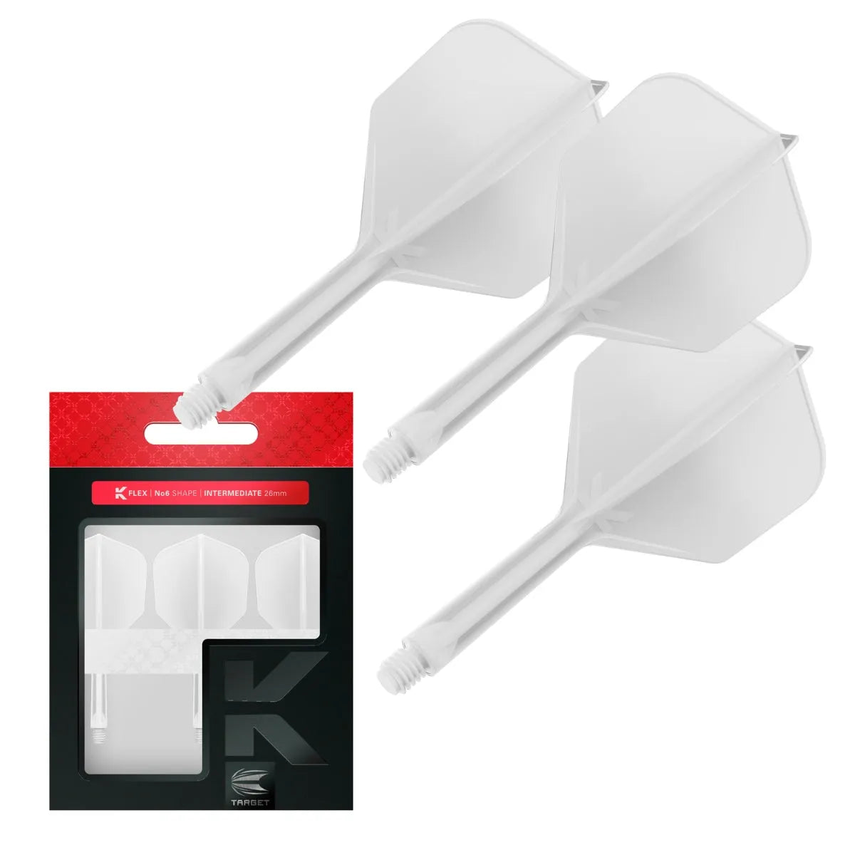 Target Darts K-Flex Flight System No6-33-White-Intermediate-Premier Darts