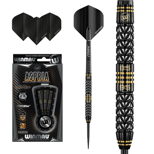 Winmau Aspria 95%/85% Straight Tungsten Dual Core Technology Steel Tip Darts