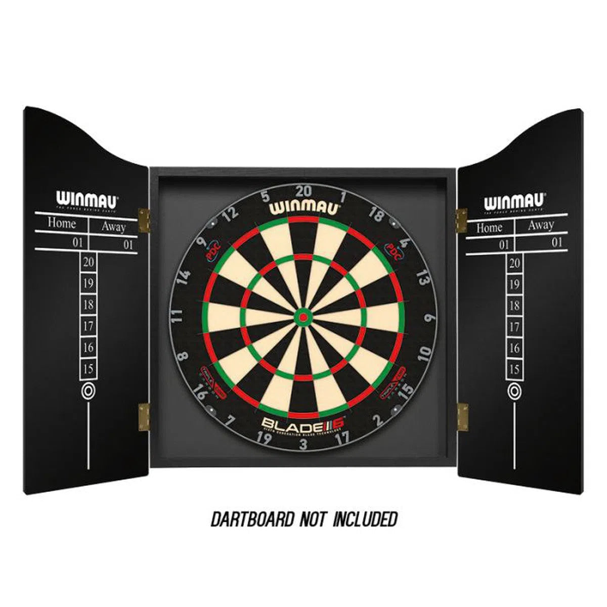 Winmau Beer Design Black Dartboard Cabinet