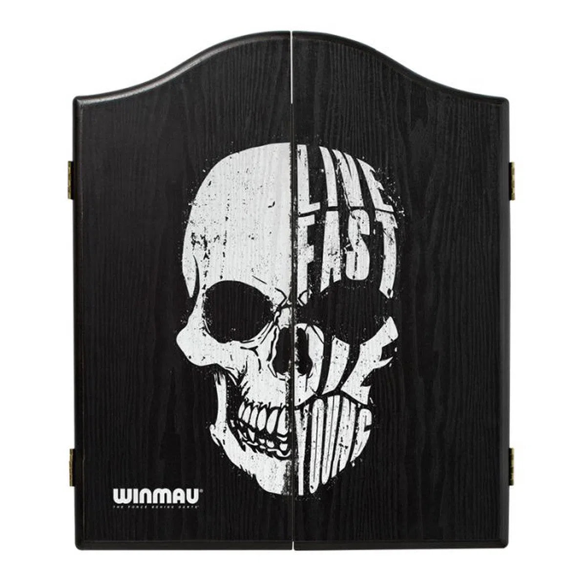 Winmau Black With White Skull Dartboard Cabinet