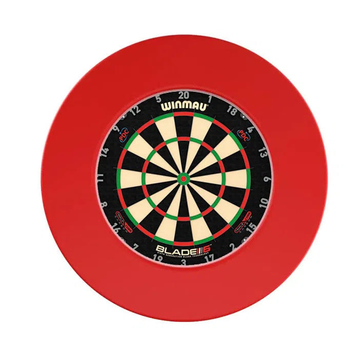 Winmau Blade 6 Carbon Triple Core Dartboard and NPQ Surround Bundle