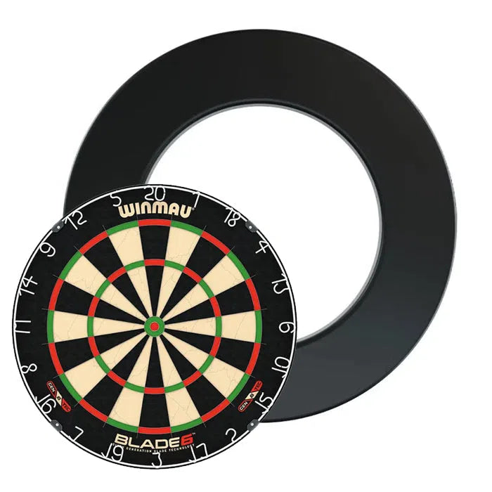 Winmau Blade 6 Dartboard and NPQ Surround Bundle