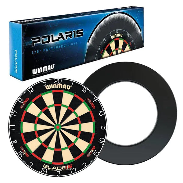 Winmau Blade 6 Dual Core Polaris & NPQ Surround Bundle-1-Premier Darts