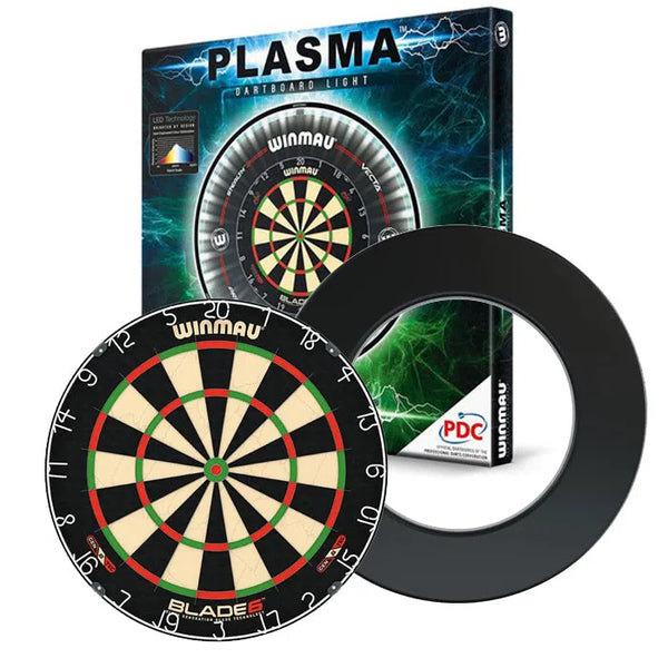 Winmau Blade 6 Plasma & NPQ Surround Bundle-1-Premier Darts