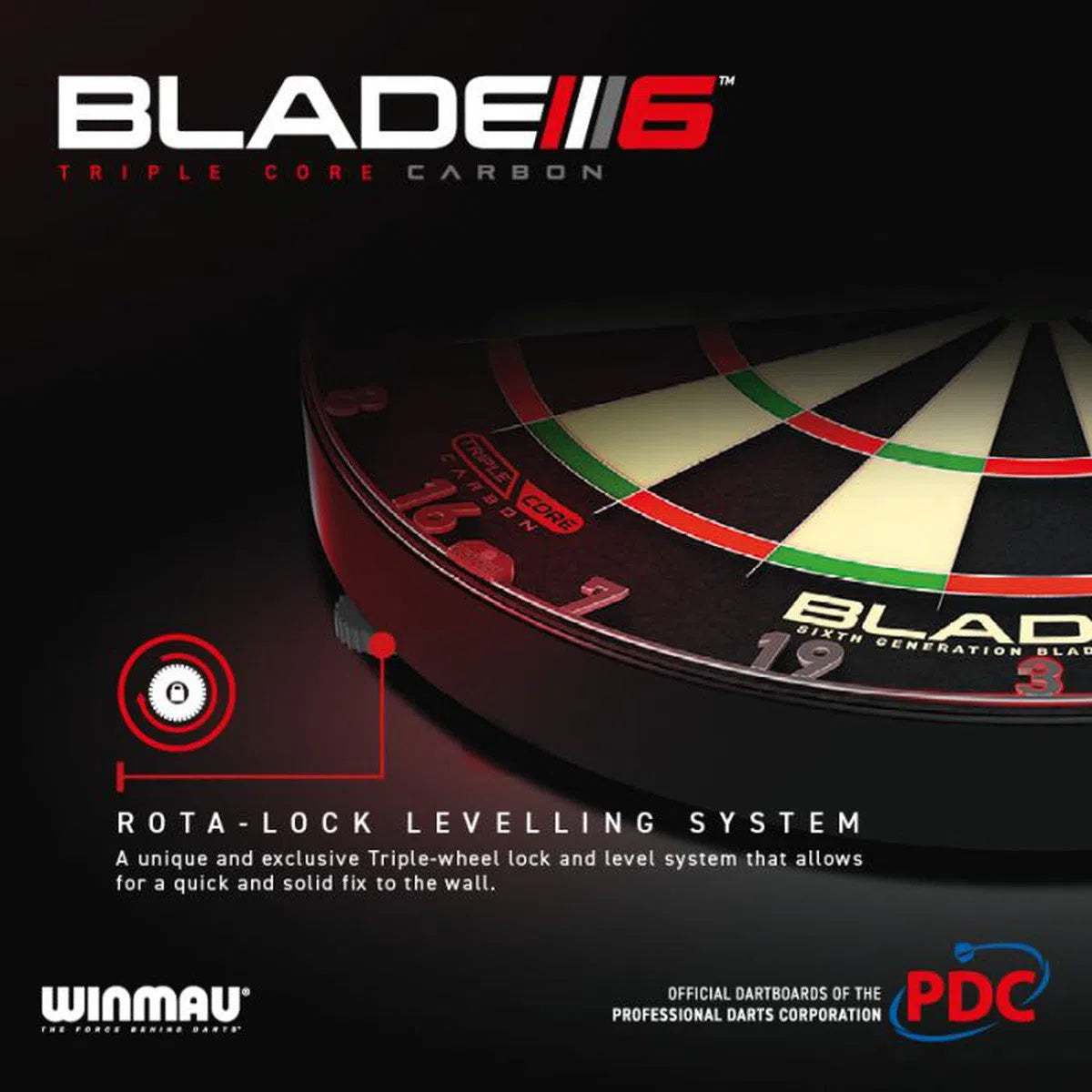 Winmau Blade 6 Triple Core Professional Level Dartboard
