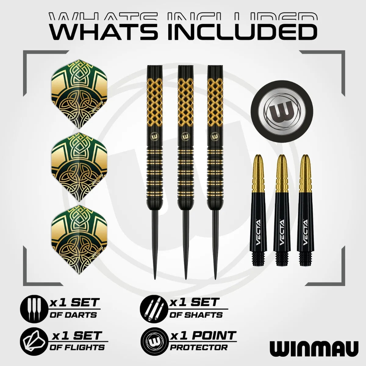 Winmau Brendan Dolan Signature Series 90% Tungsten Steel Tip Darts