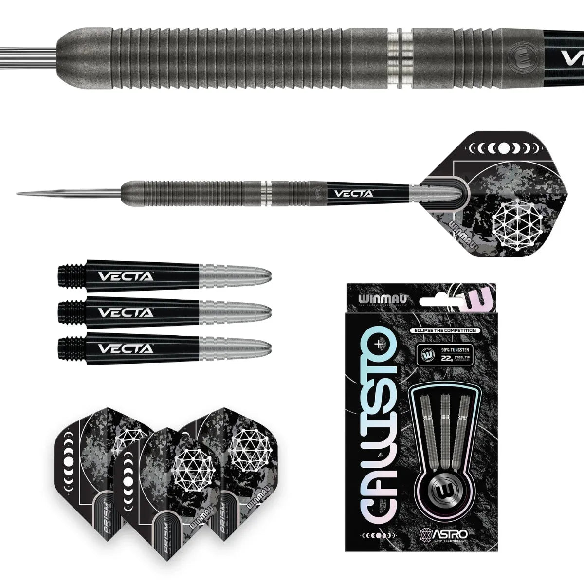 Winmau Callisto Style 1 90% Tungsten Steel Tip Darts