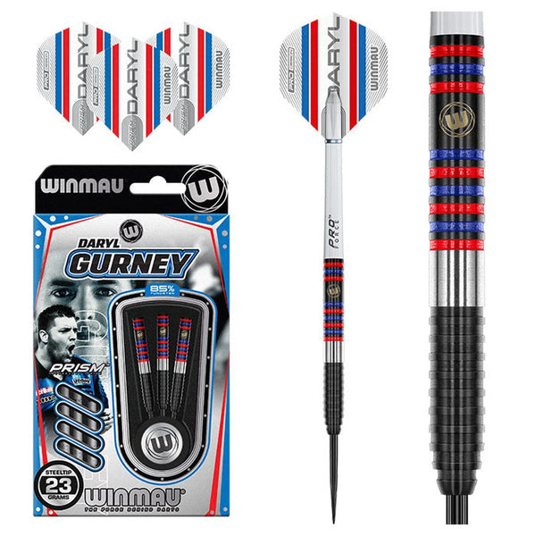 Winmau Daryl Gurney Pro-Series 85% Tungsten Steel Tip Darts-1-23 GRAM-Premier Darts