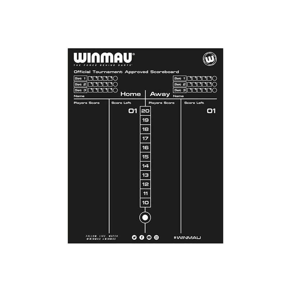 Winmau Dry Wipe Scoreboard