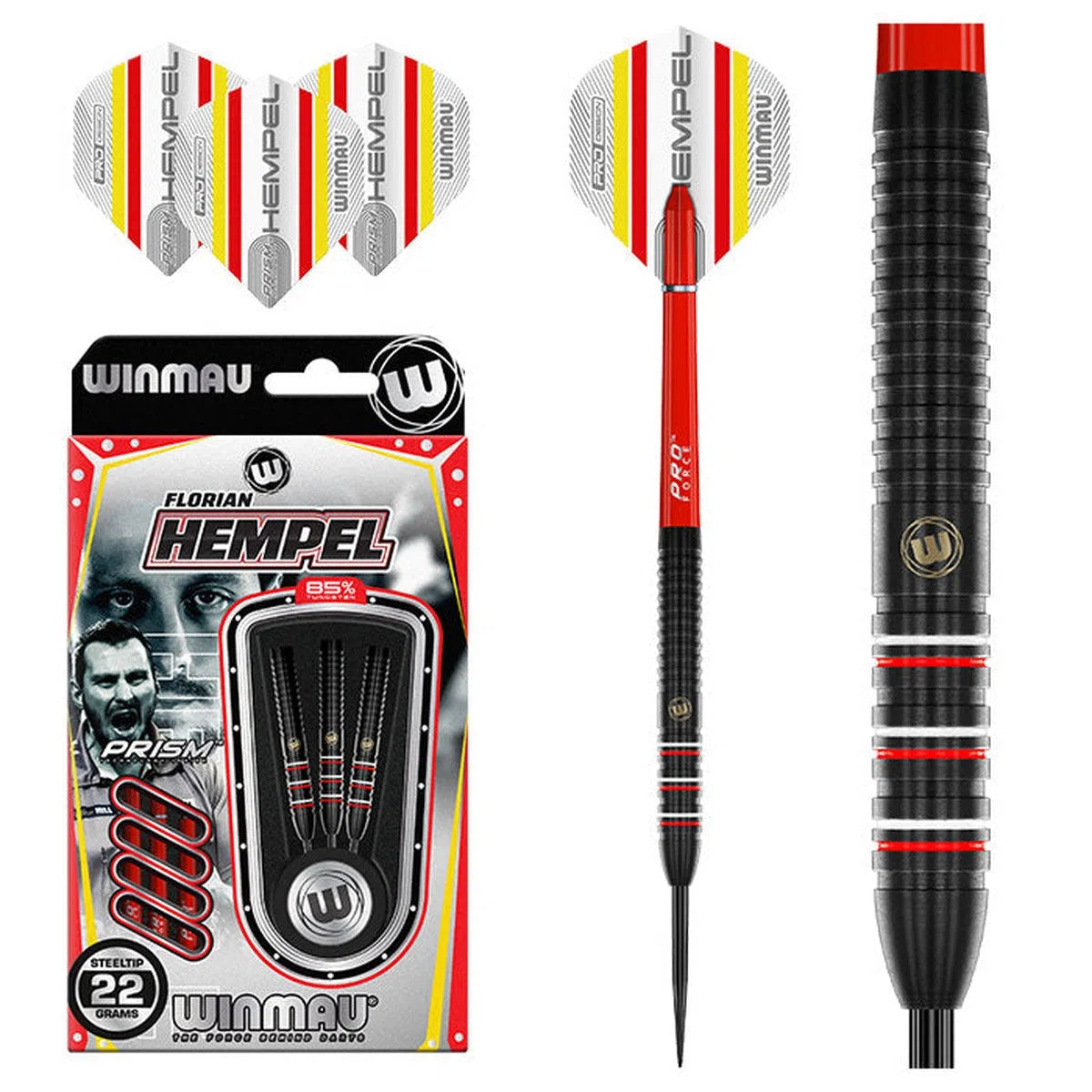 Winmau Florian Hempel ProSeries 85% Tungsten Steel Tip Darts