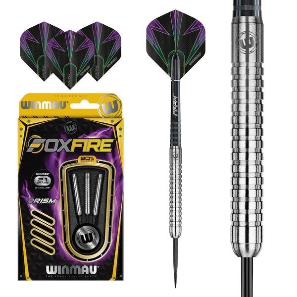 Winmau Foxfire Type A 80% Tungsten Steel Tip Darts-1-21 GRAM-Premier Darts