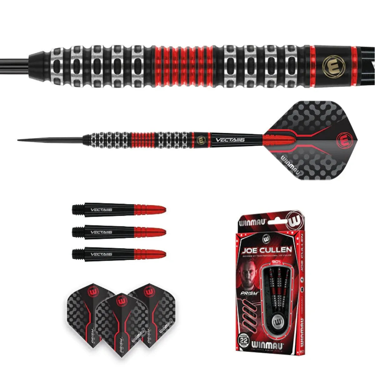 Winmau Joe Cullen SE 90% Tungsten Steel Tip Darts