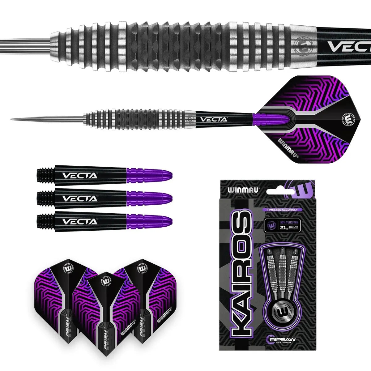 Winmau Kairos 90% Tungsten Steel Tip Darts