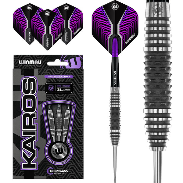 Winmau Kairos 90% Tungsten Steel Tip Darts-1-21 GRAM-Premier Darts