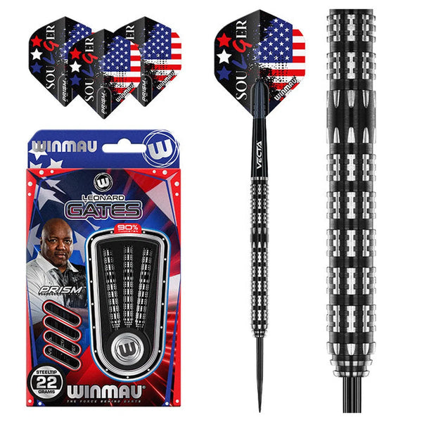 Winmau Leonard Gates 90% Tungsten Steel Tip Darts-1-22 GRAM-Premier Darts