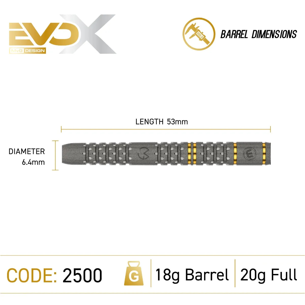 Winmau MVG EvoX 90% Soft Tip Darts