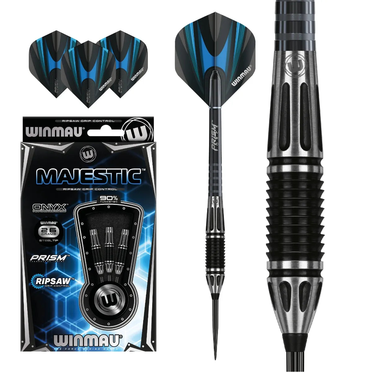 Winmau Majestic 90% Tungsten Steel Tip Darts