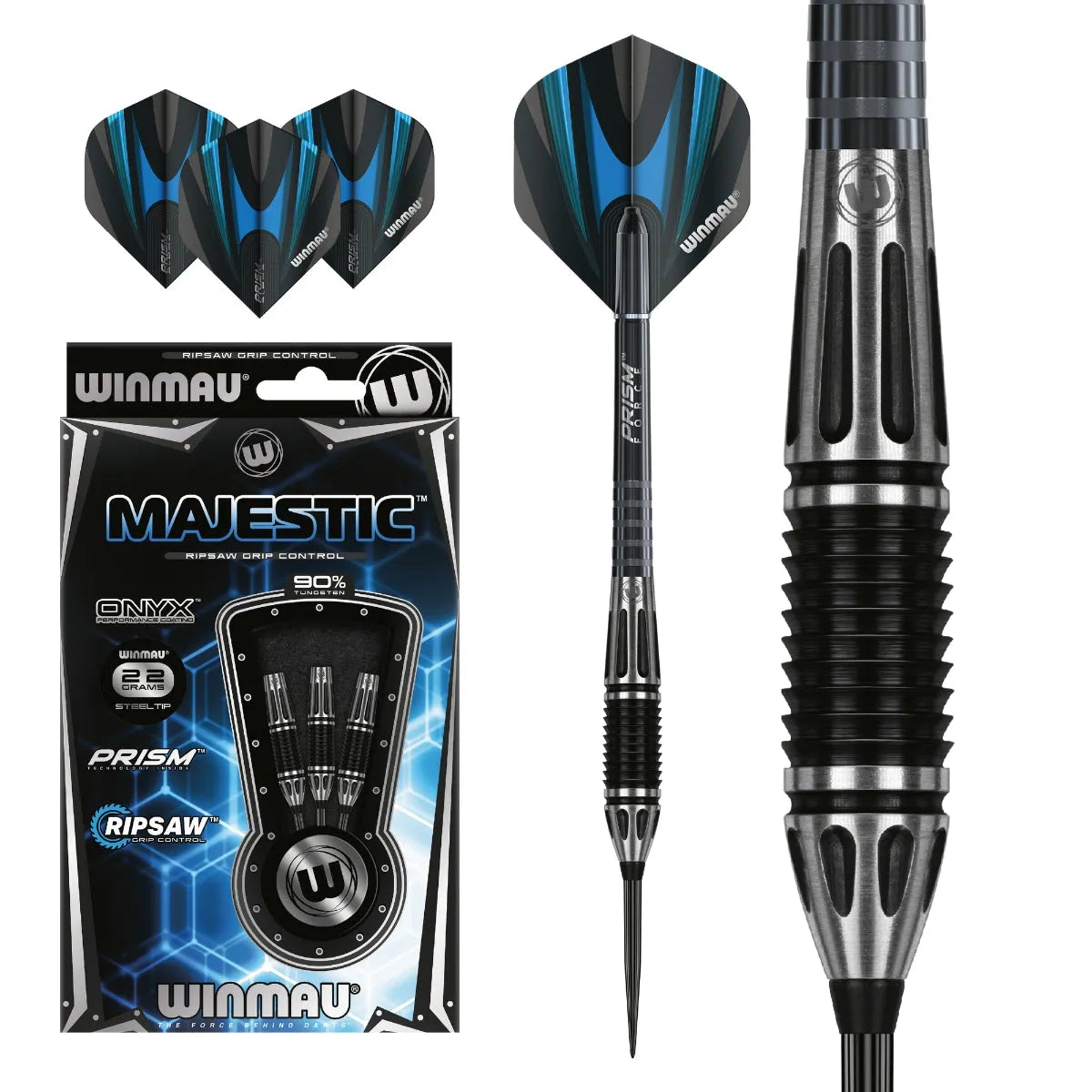 Winmau Majestic 90% Tungsten Steel Tip Darts