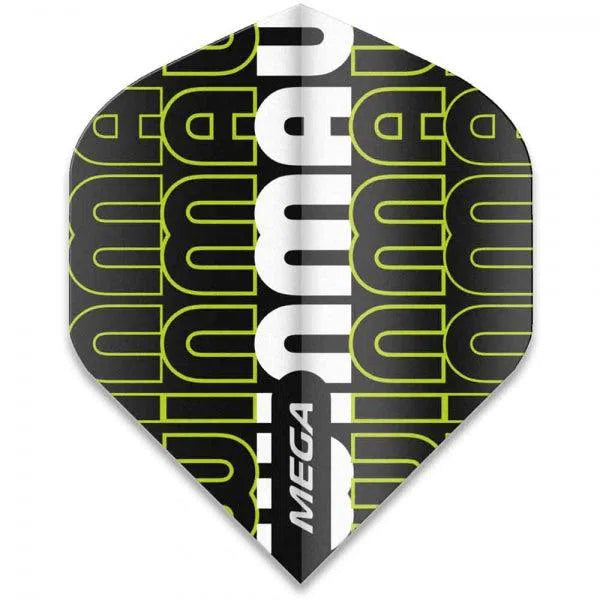 Winmau Mega Extra Thick Standard Black and Green Flights
